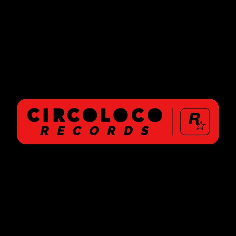 Red "CircoLoco Records" logo with an "R" symbol on a black background. Minimalist design with bold text.