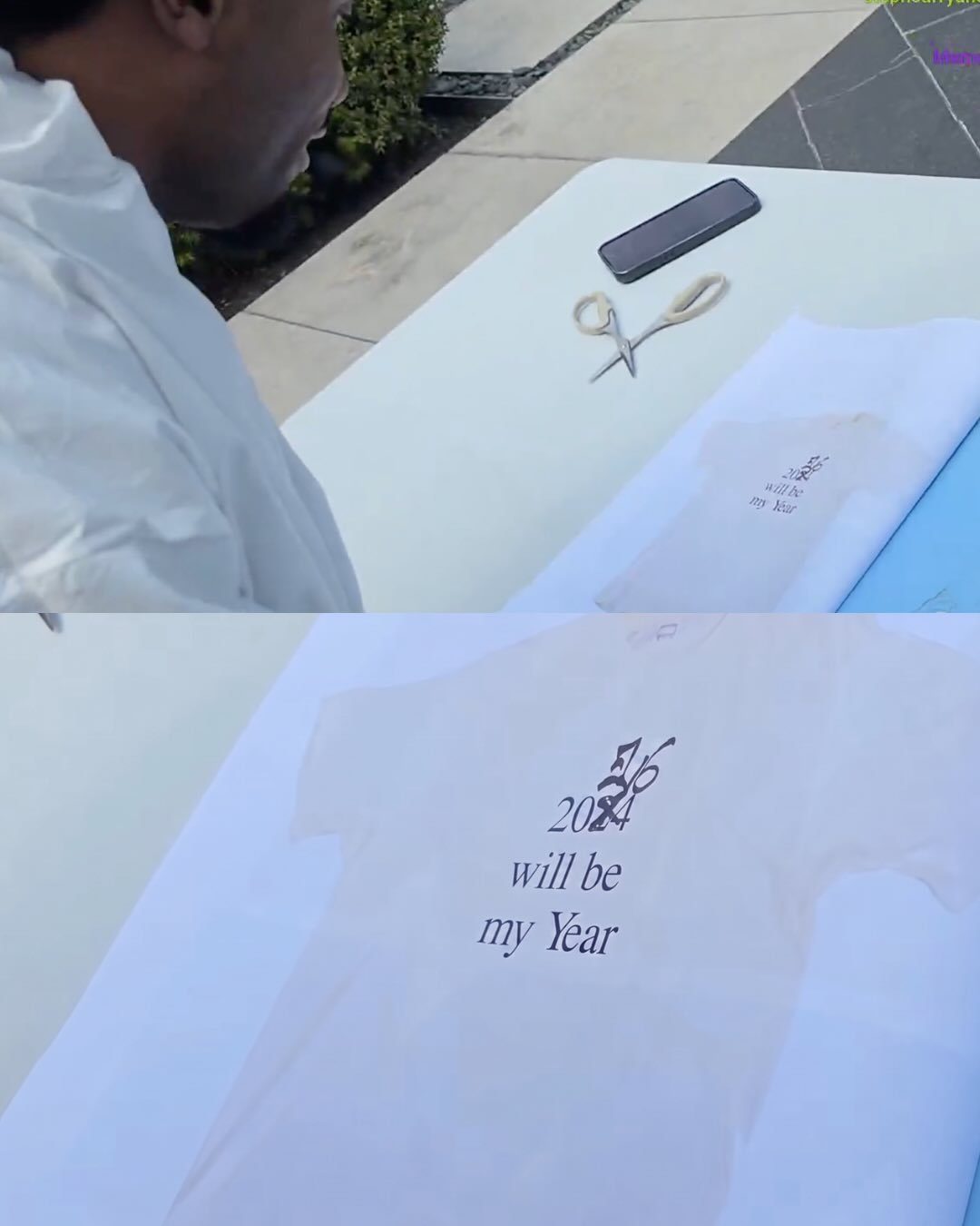 Drake t-shirt with 2024 crossed out and replaced with 2026, text reading "2026 will be my Year" marking Iceman era reset