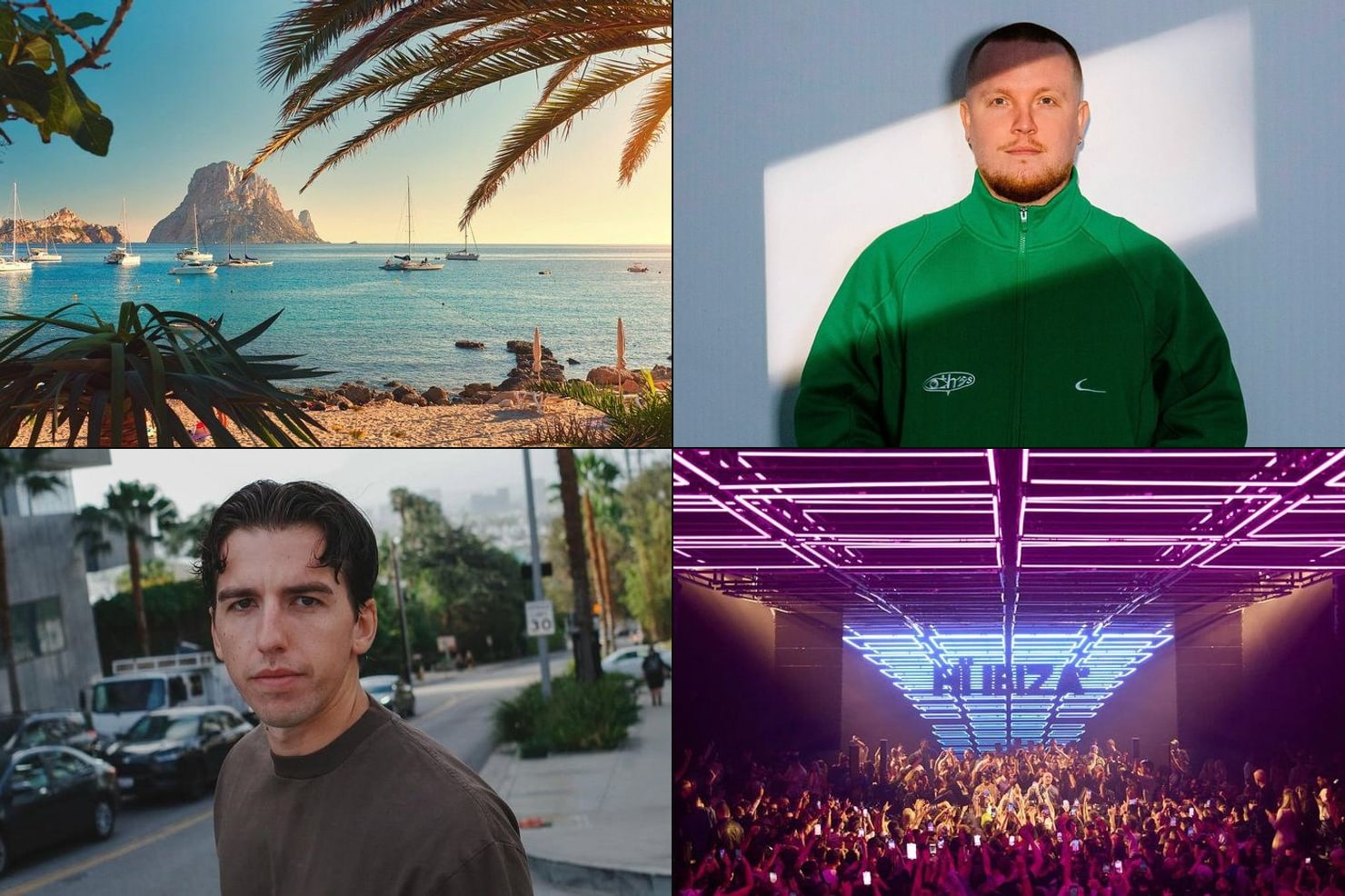 Four scenes from the 2026 London-to-Ibiza pipeline: Ibiza club nights and the UK DJs running them