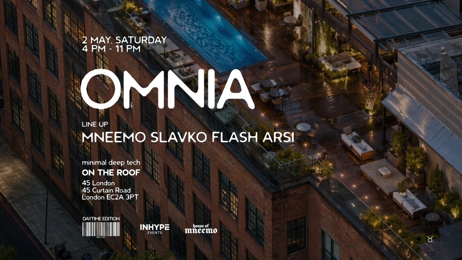 OMNIA at 45 London: The Shoreditch Rooftop Party Inside a Building With Real Music History