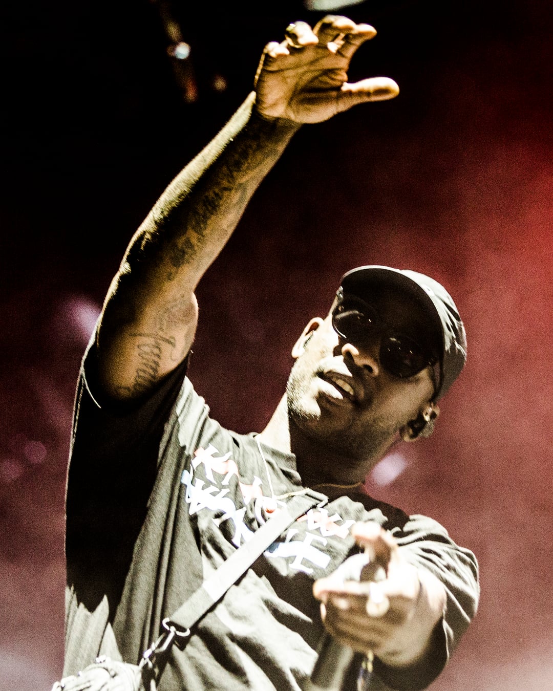 Skepta on stage, whose Cops and Robbers collaboration carried Sammy Virji into the UK Top 40