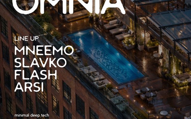 OMNIA on the Roof poster · 45 London rooftop, Shoreditch